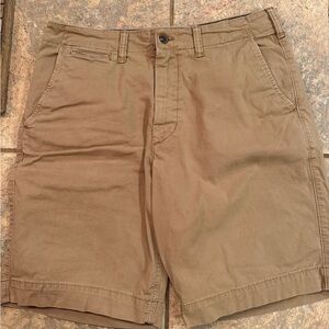 American Eagle Outfitters Men's Khaki Flat Front Shorts